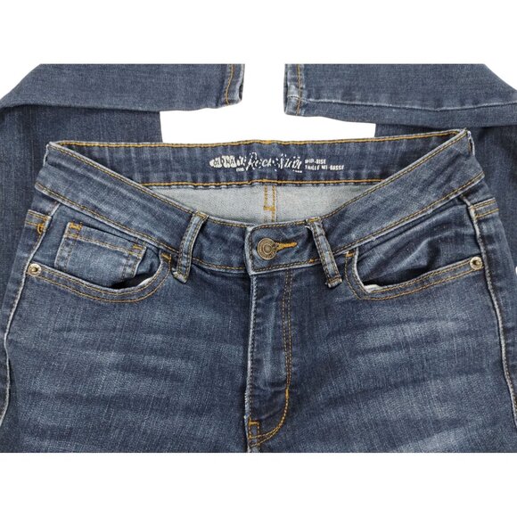 Old Navy Womens 8 Regular Rock Star Mid Rise Denim Straight Leg Jeans - Picture 6 of 8